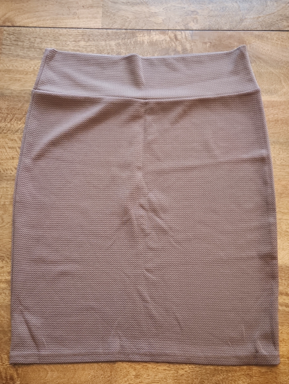 LuLaRoe Dusty Brown Textured Pencil Skirt